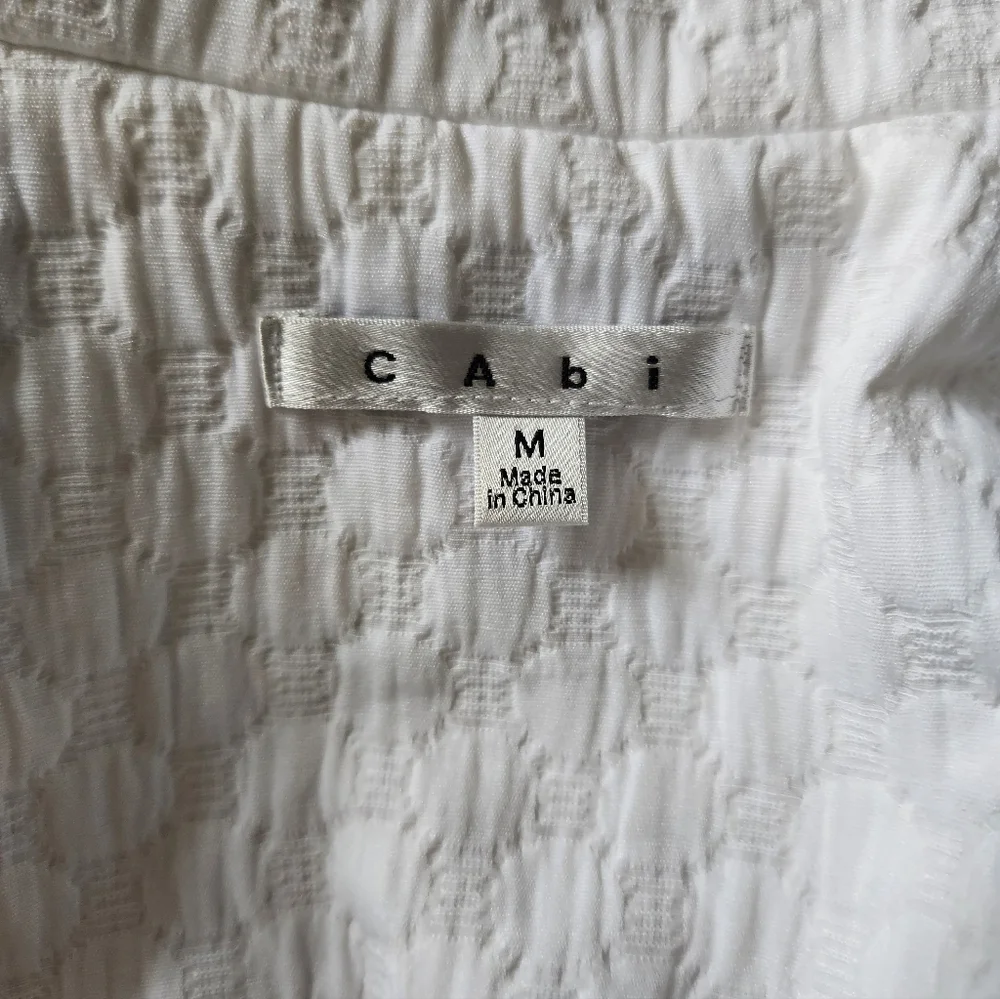 CAbi Club Double Breasted White Women's Blazer M
